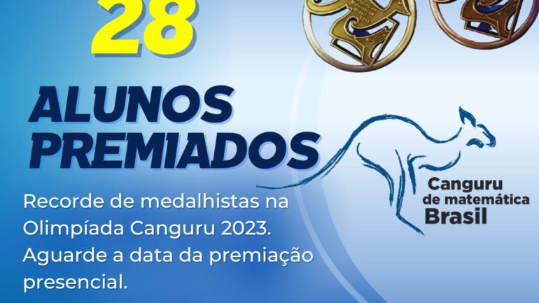 Recorde de medalhistas na Olimpíada Canguru 2023