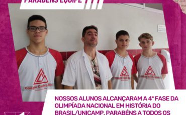 Colégio Castro Alves na Olimpíada de História / UNICAMP