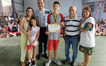 Premiação medalha de ouro Olimpíada Canguru