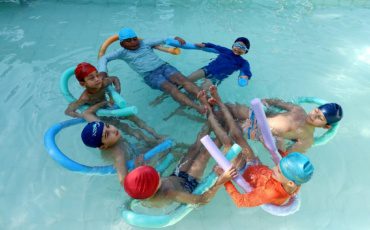 Calor? Aqui no CCA temos piscina