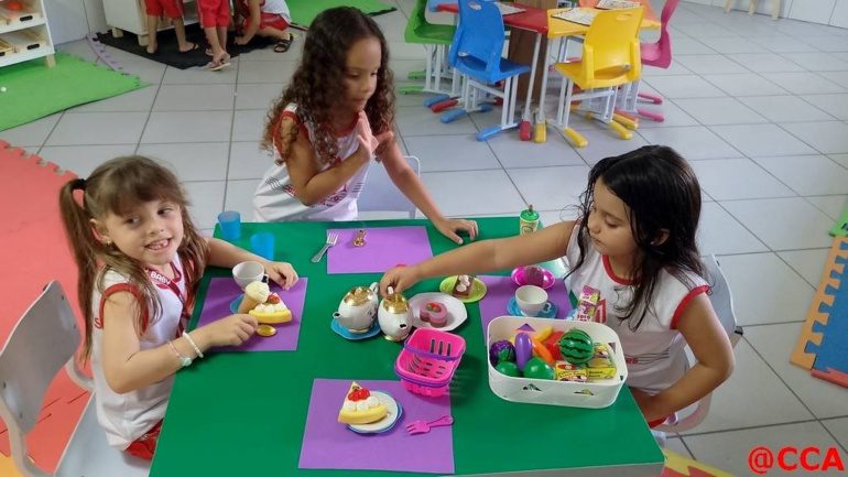Atividades CCA Integral com novos brinquedos