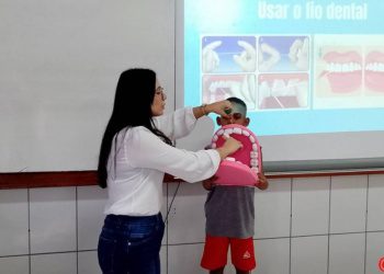 Palestra sobre cuidados com higiene bucal – 1º Ano